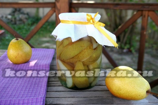 рецепт компота из груш