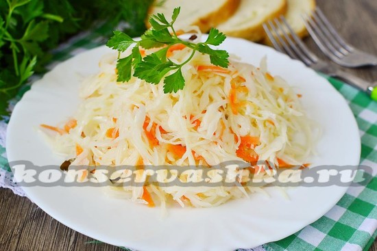 рецепт быстрой маринованной капусты