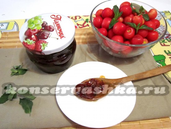 рецепт варенья из черешни