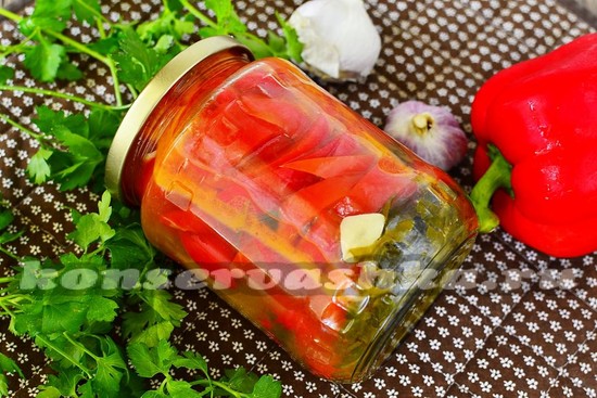 рецепт перца в маринаде с чесноком