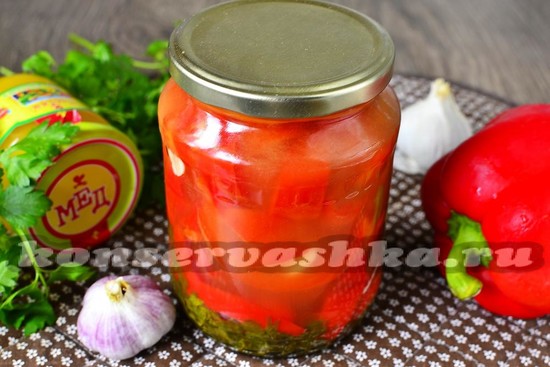 рецепт перца в медовом маринаде