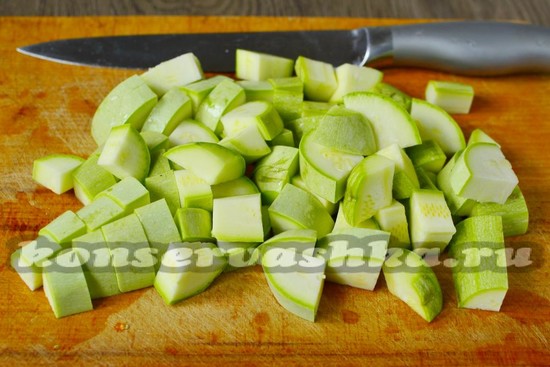 кабачки нарезать