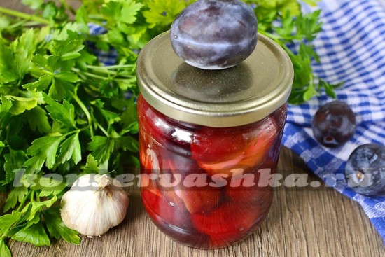 рецепт маринованных слив на зиму