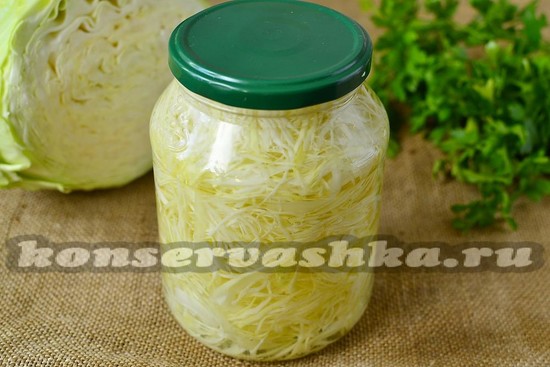 Капуста маринованная на зиму под железные крышки