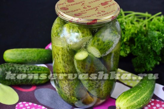 Маринованные огурцы рецепт на зиму хрустящие