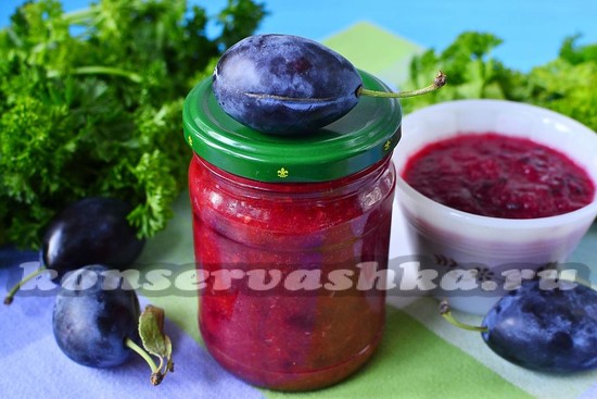Аджика из слив на зиму