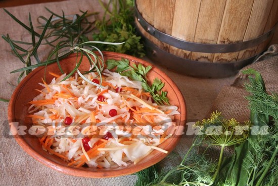 Капуста с брусникой на зиму