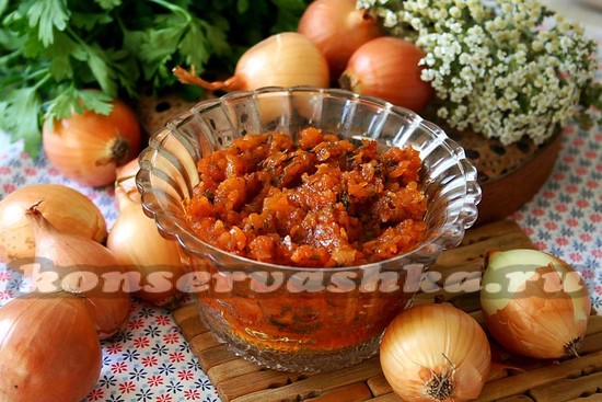 икра луковая