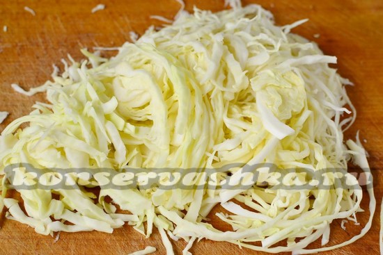 капусту нашинковать