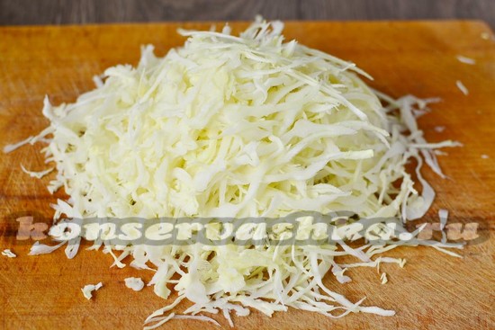 капусту нашинковать