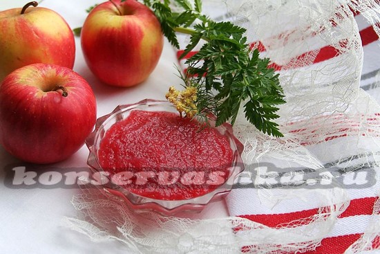 Яблочное желе с вишней