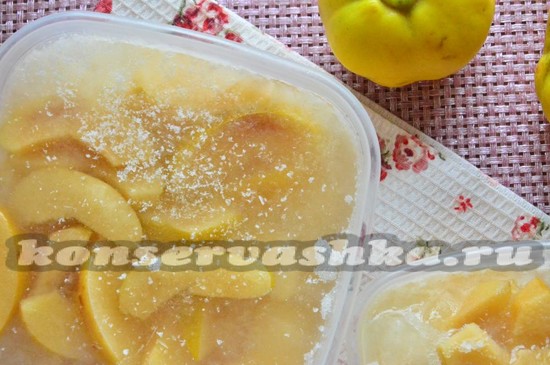 рецепт айвы, замороженной в сиропе