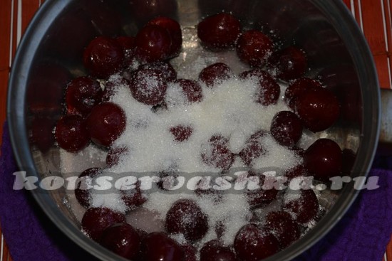 вишни с сахаром