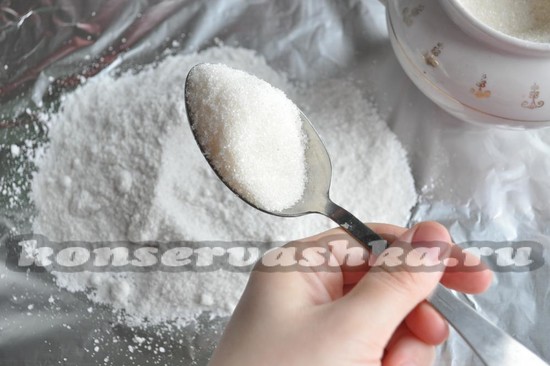 добавьте сахар