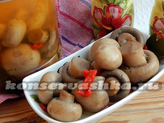 маринованные грибы с паприкой