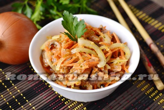 рецепт хе из горбуши и моркови
