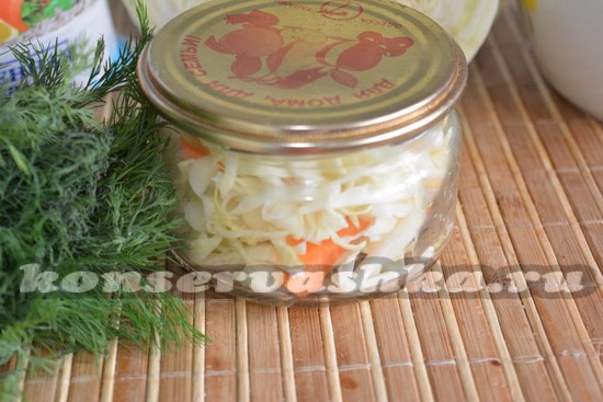 Маринованная капуста с морковью на зиму - рецепт с фото