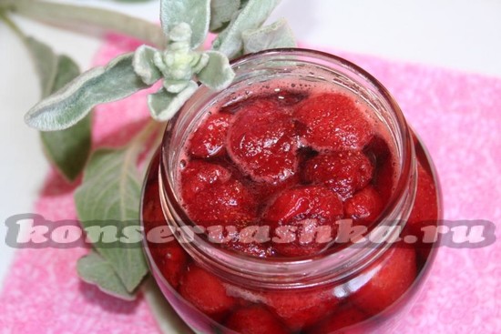 компот из клубники на зиму