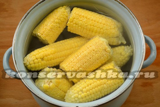 отварите кукурузу
