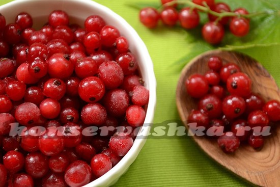 замороженная красная смородина