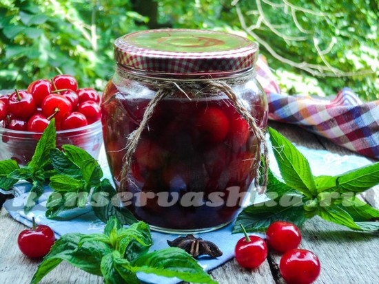 Черешня с вишней в сиропе на зиму: рецепт с фото
