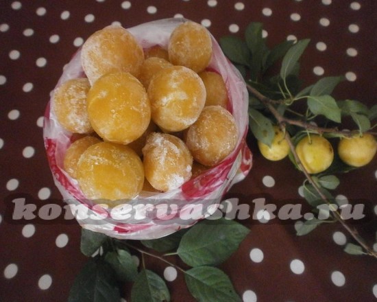 Заморозка алычи.