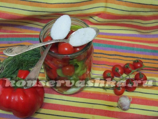 добавить сахар, соль