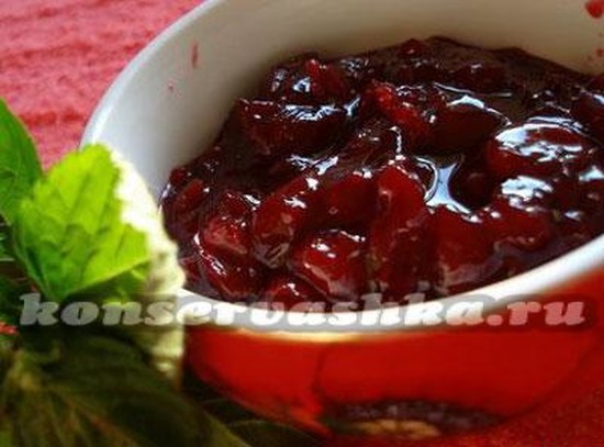 Вишнёвое варенье с косточками, рецепт