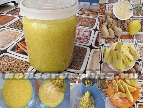Яблоки с лимоном и имбирем