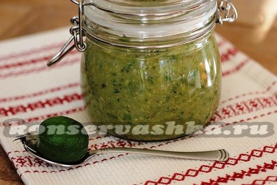 Варенье с яблоками и фейхоа