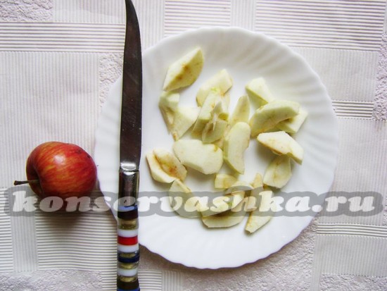 яблоки нарезать