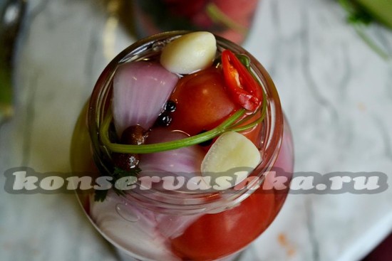 Залить маринадом