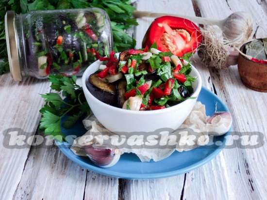 как приготовить острые маринованные баклажаны