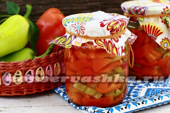 Медовая соломка из сладкого перца