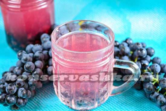 рецепт компота из винограда и меда на зиму
