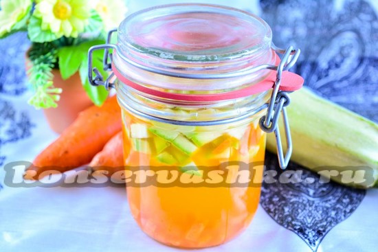 рецепт компота из морковки и кабачков на зиму