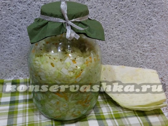 Рецепт квашеной капусты с морковью