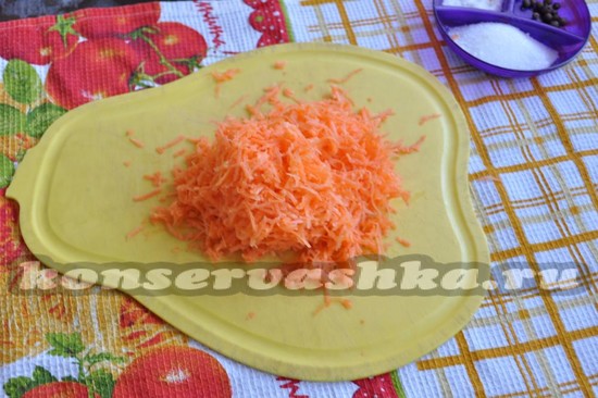 измельчаем морковь