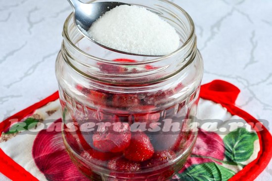 Засыпать сахаром
