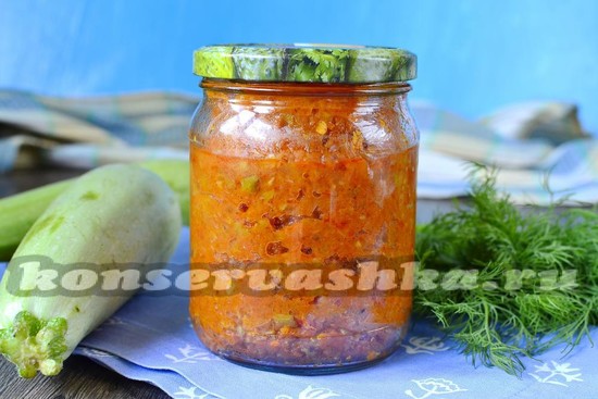 кабачковая икра как магазинная