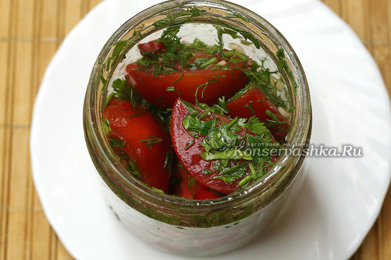 маринованные помидоры готовы