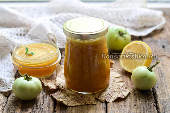 рецепт варенья из зелёных помидоров на зиму, очень вкусное