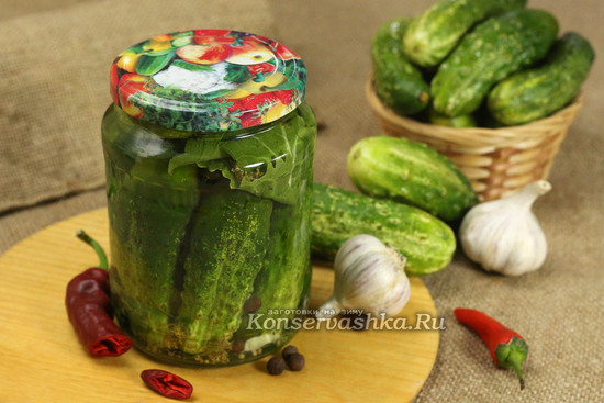 хрустящие маринованные огурцы