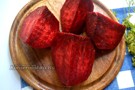 свеклу нарезать