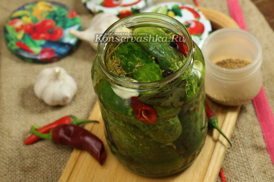маринад для огурцов на литр воды