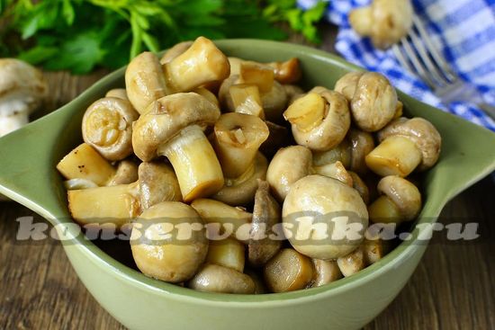 рецепт быстрых маринованных грибов