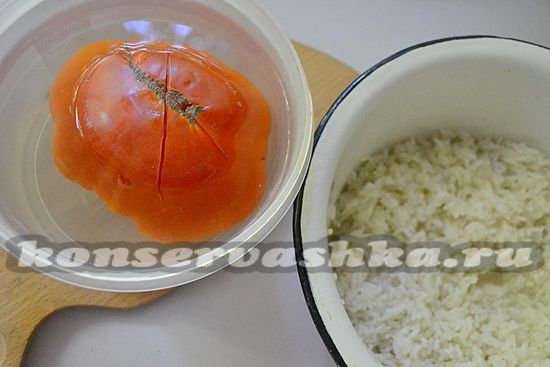 помидоры очистите от кожицы
