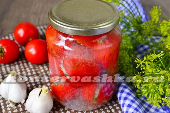 Острые помидоры на зиму, рецепт с фото