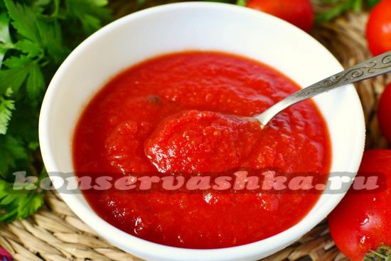 рецепт приготовления томатной пасты