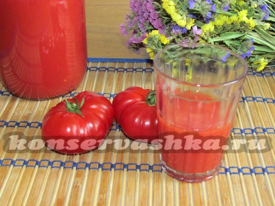 рецепт томатного сока